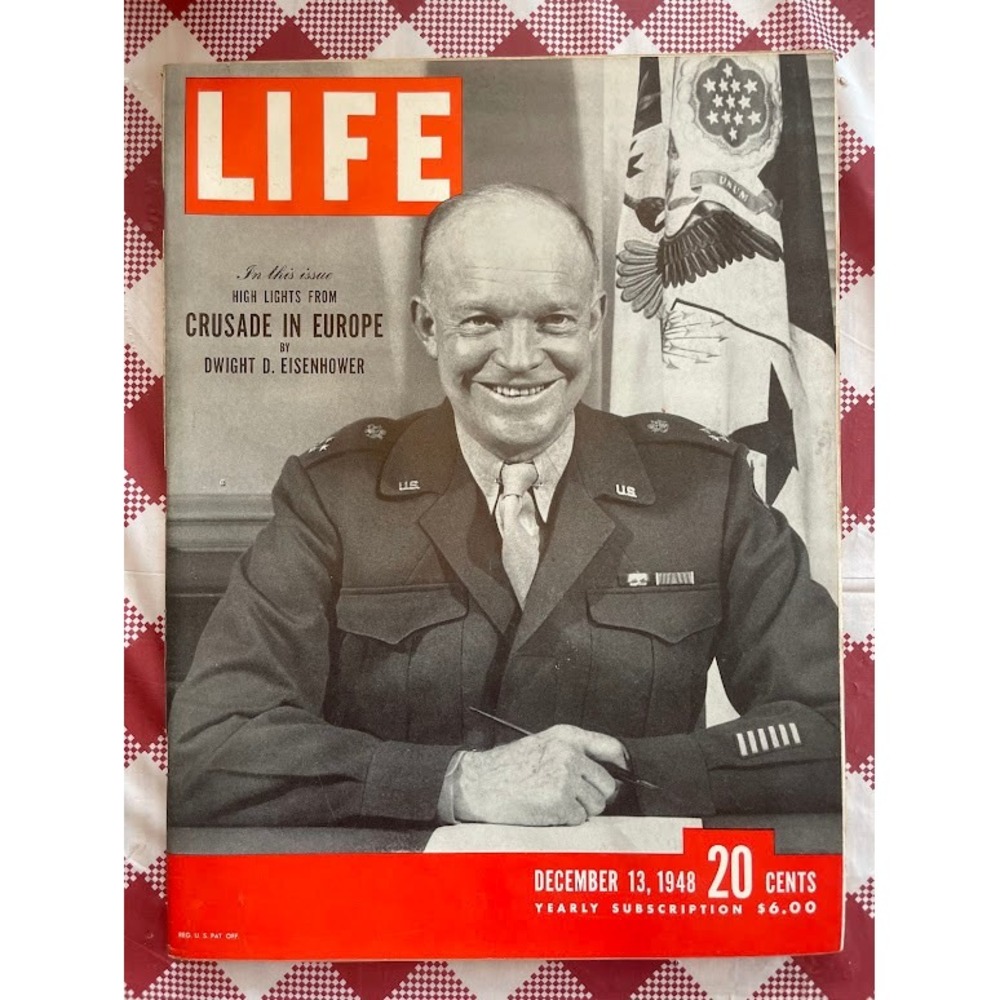 LIFE Magazine December 13 1948 Dwight D Eisenhower Crusade in Europe NO LABEL